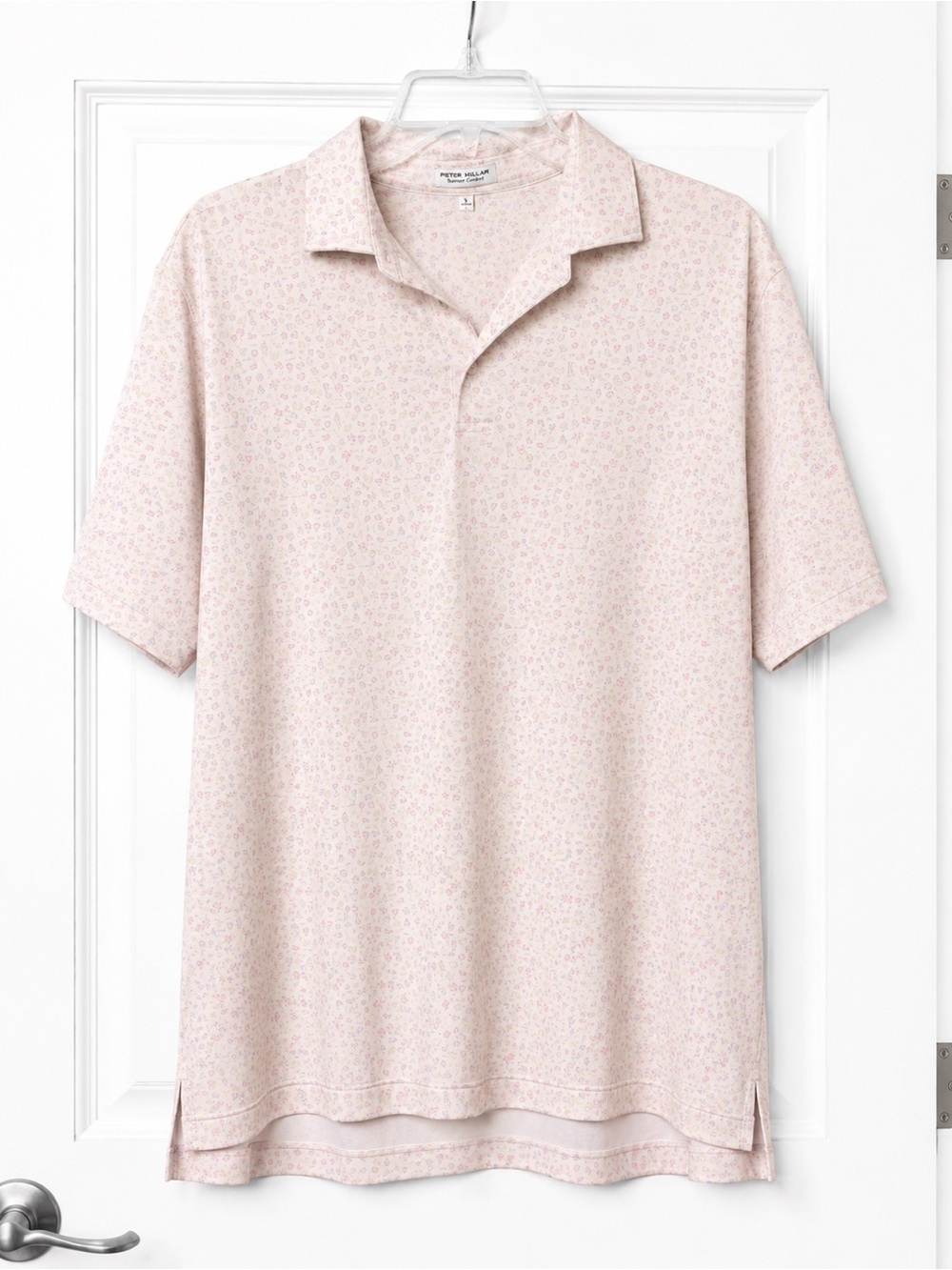 Peter Millar Pale Pink “Summertime” Short-Sleeve Polo